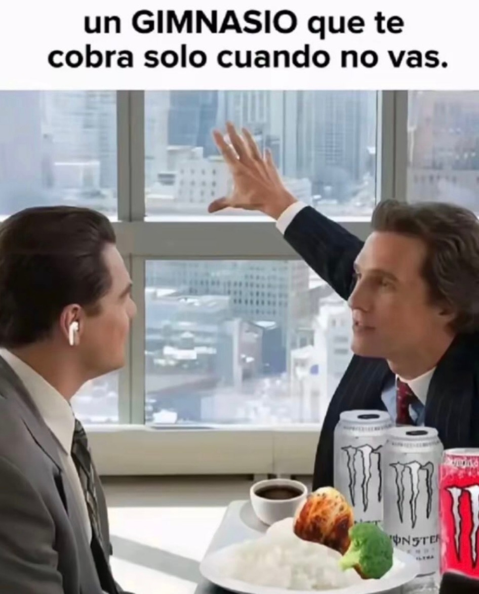 un GIMNASIO que te cobra solo cuando no vas.