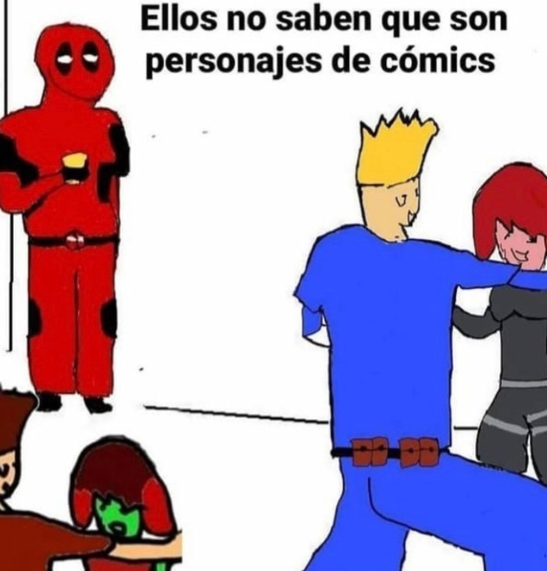 Ellos no saben que son personajes de cómics