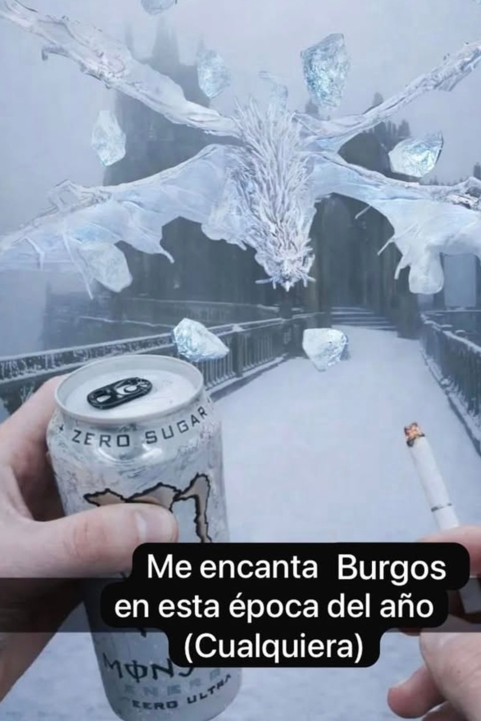 Me encanta Burgos en esta época del año (Cualquiera). ZERO SUGAR. MONSTER ENERGY ZERO ULTRA.