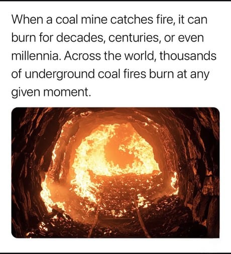 When a coal mine catches fire, it can burn for decades, centuries, or even millennia. Across the world, thousands of underground coal fires burn at any given moment.