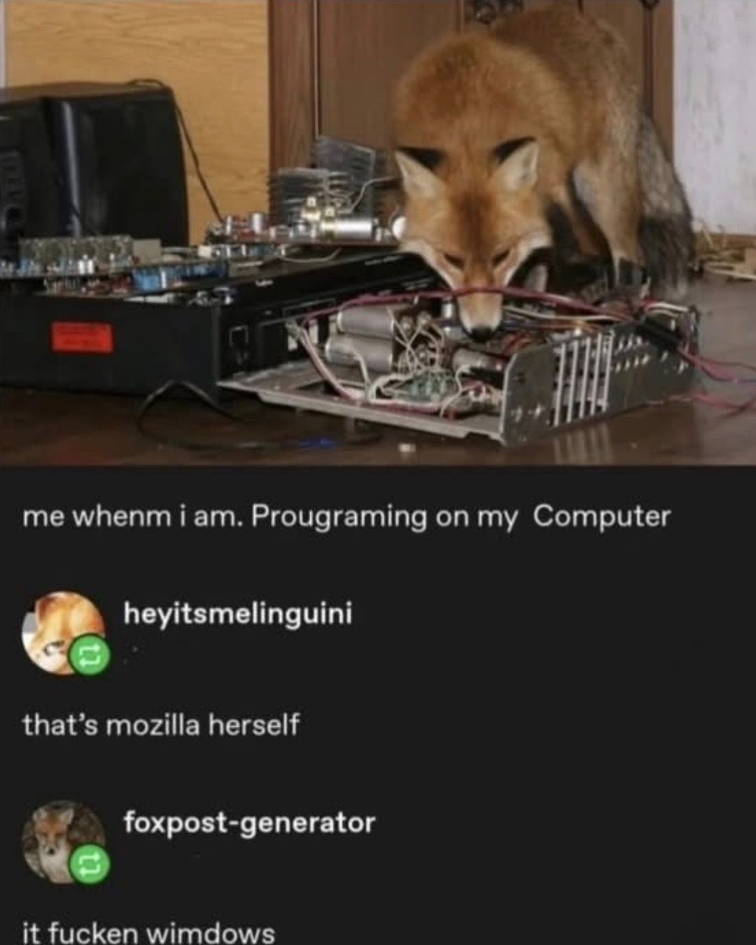 me whenm i am. Prougraming on my Computer that's mozilla herself it fucken wimnows