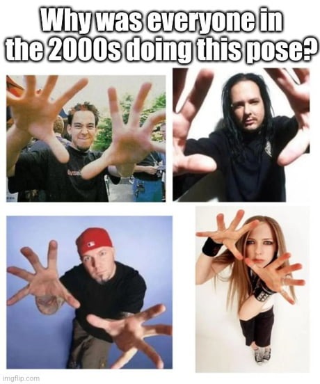 Why was everyone in the 2000s doing this pose?
