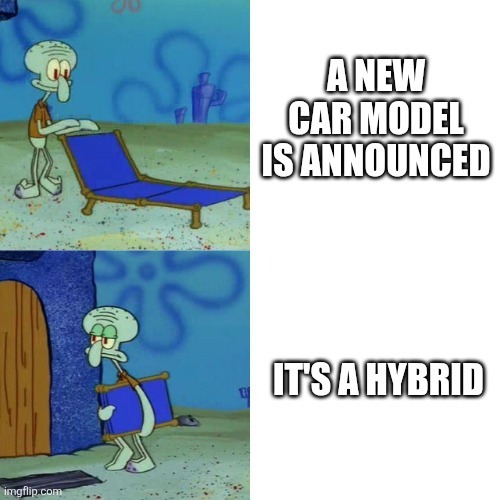 A new car model is announced. It's a hybrid.