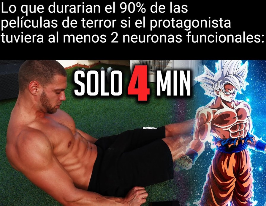 Lo que durarían el 90% de las películas de terror si el protagonista tuviera al menos 2 neuronas funcionales: SOLO 4 MIN