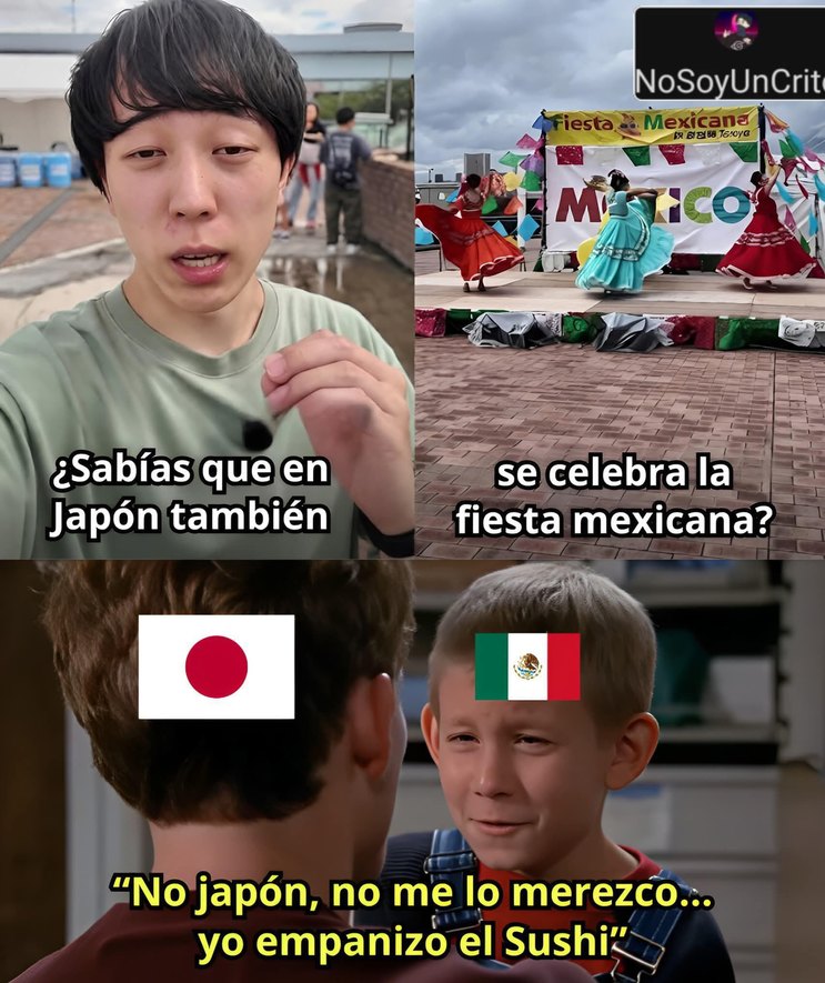 ¿Sabías que en Japón también se celebra la fiesta mexicana? No Japón, no me lo merezco... yo empanizo el Sushi