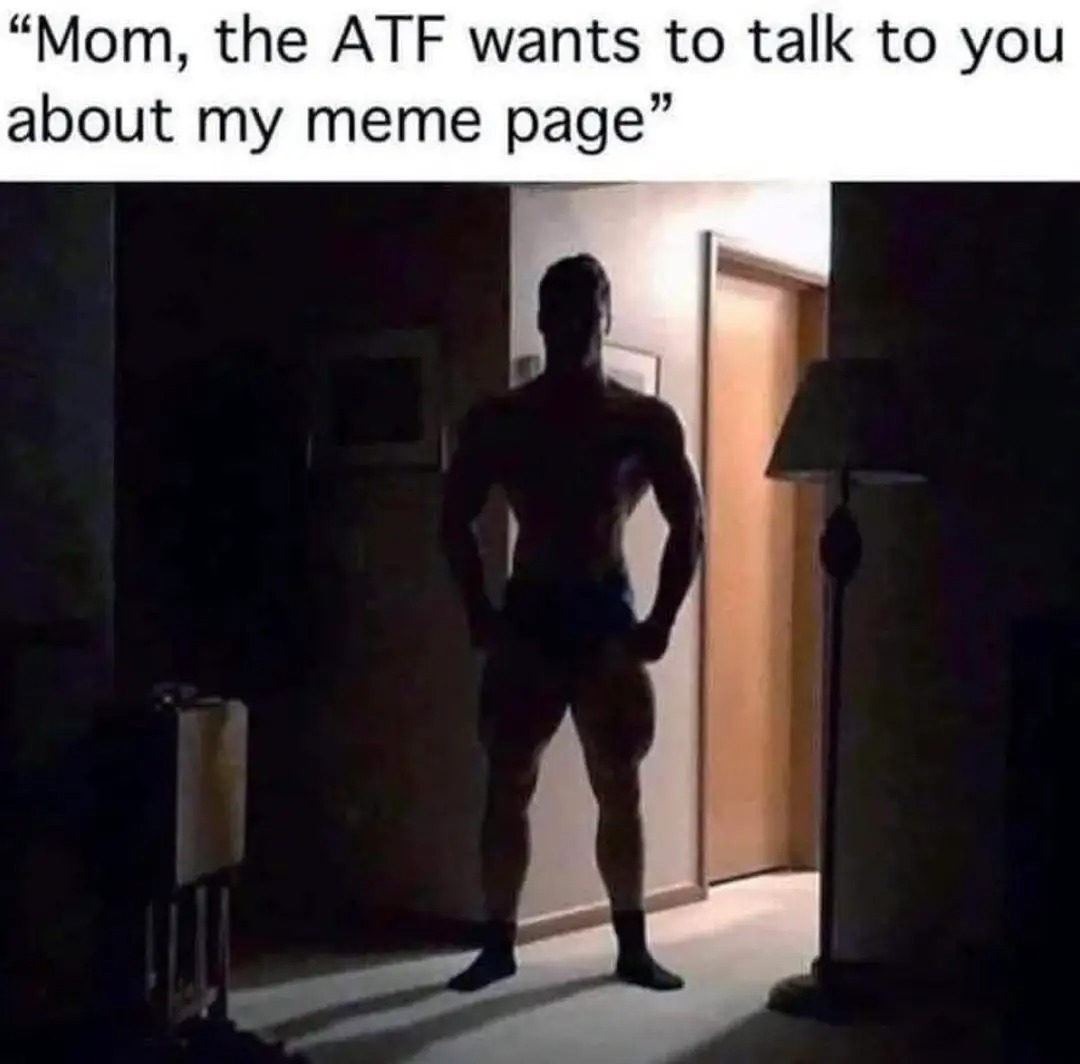 Mom, the ATF wants to talk to you about my meme page