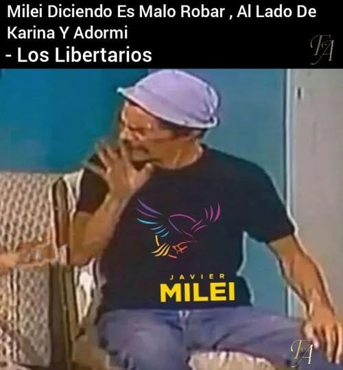 Milei Diciendo Es Malo Robar , Al Lado De Karina Y Adormi - Los Libertarios. Javier Milei.