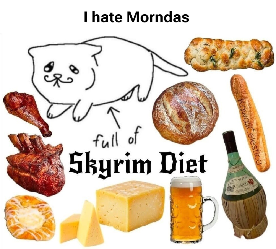 I hate Morndas full of Skyrim Diet KawaiiCelestica