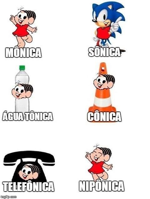 MÔNICA SÔNICA ÁGUA TÔNICA CÔNICA TELEFÔNICA NIPÔNICA