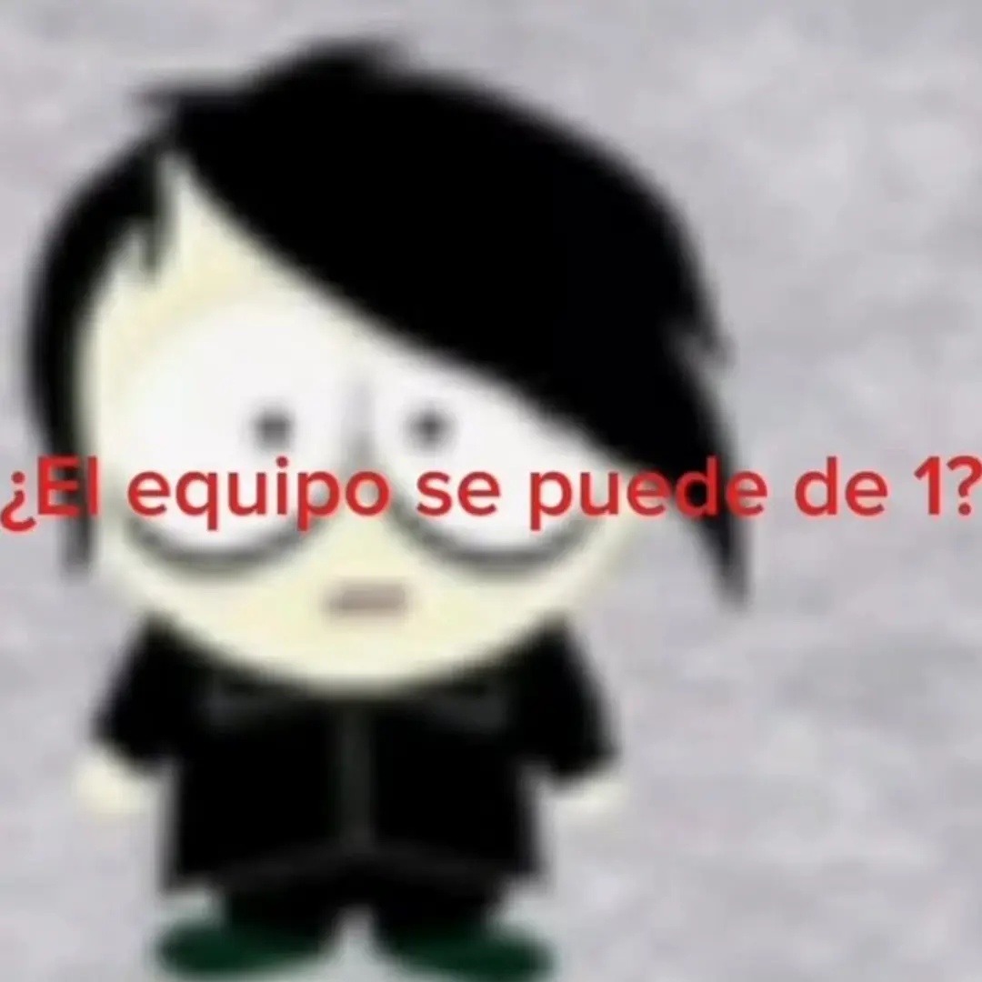 ¿El equipo se puede de 1?