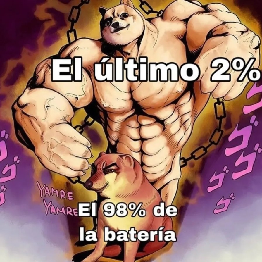 El último 2% El 98% de la batería