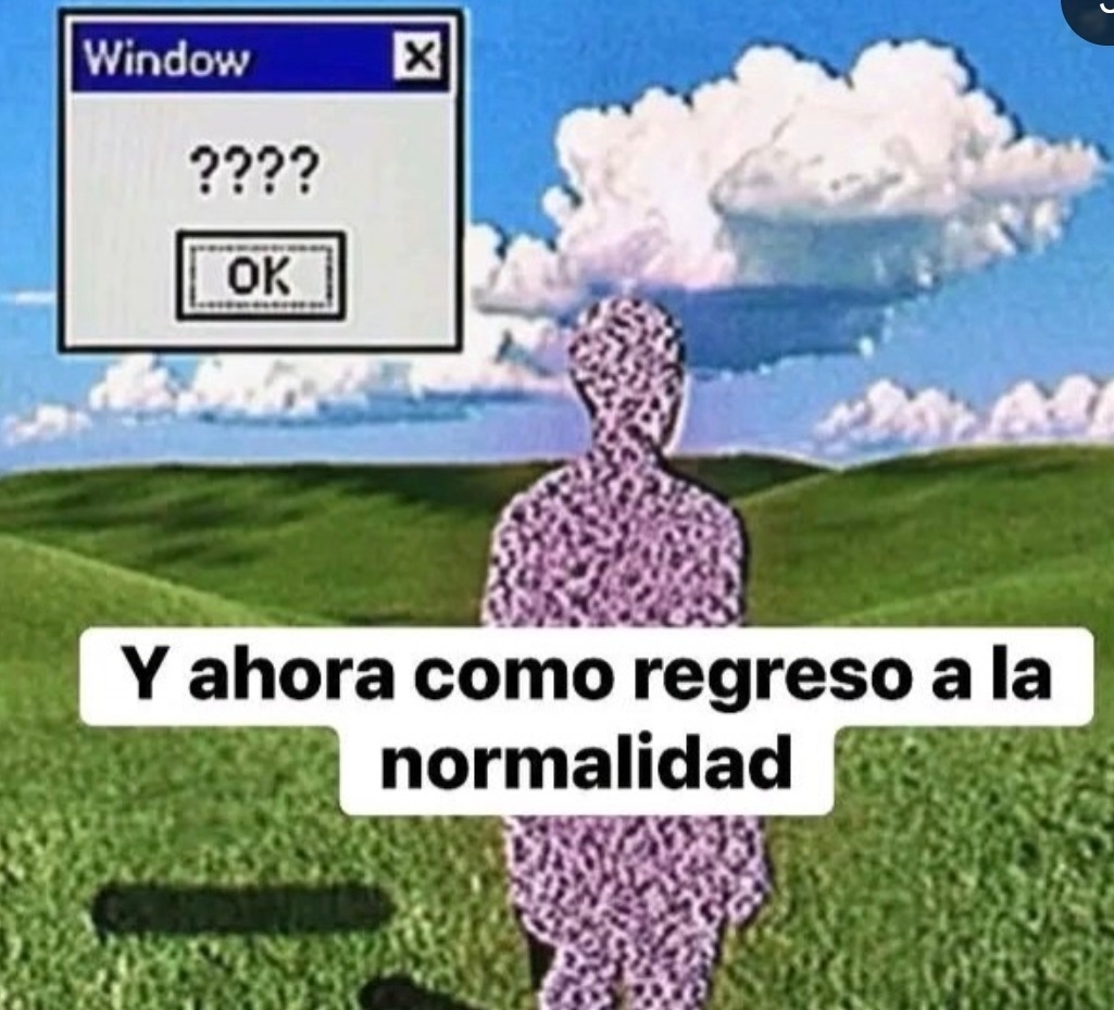 Window ???? OK Y ahora como regreso a la normalidad