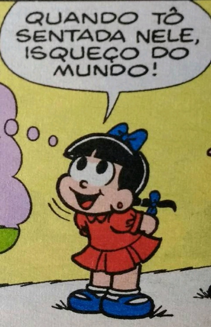 QUANDO TÔ SENTADA NELE, ESQUEÇO DO MUNDO!