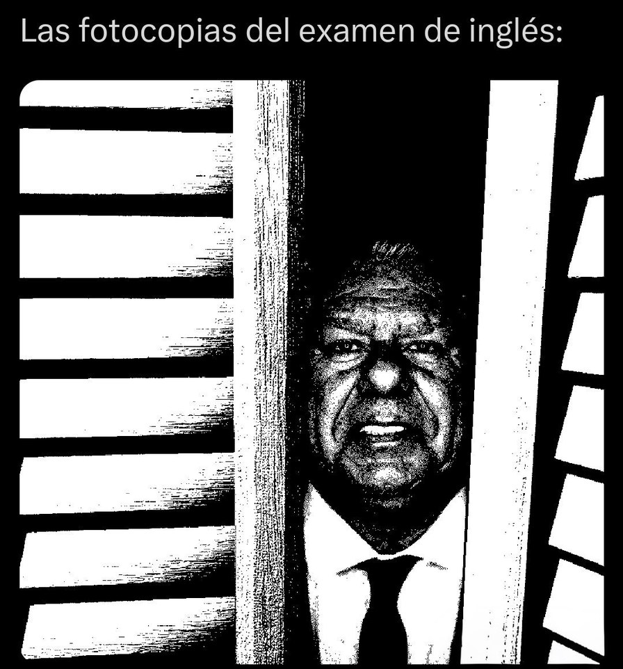Las fotocopias del examen de inglés: