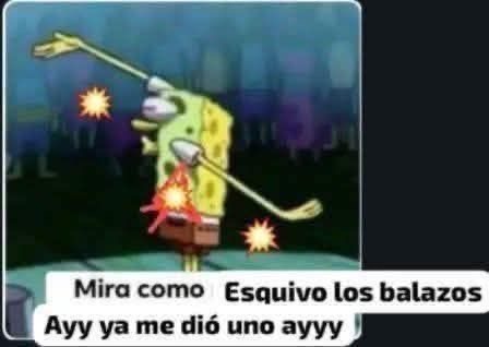 Mira como Esquivo los balazos Ayy ya me dio uno ayyy