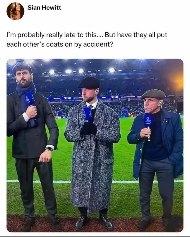 I'm probably really late to this.... But have they all put each other's coats on by accident?