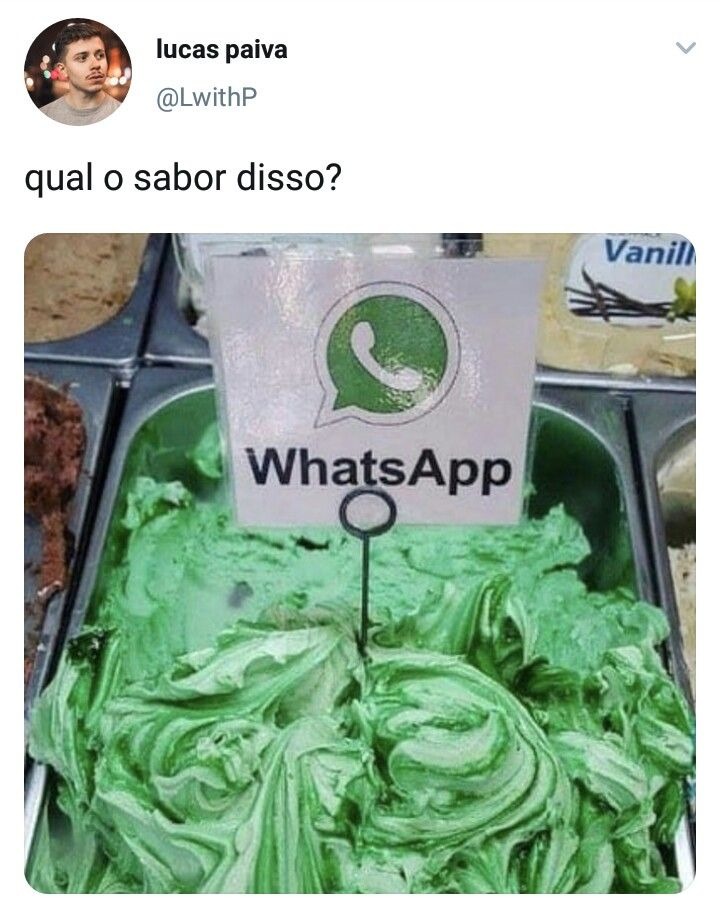qual o sabor disso? WhatsApp