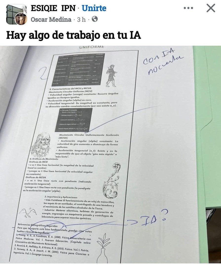 ESIQIE IPN Unirte Oscar Medina 3 h Hay algo de trabajo en tu IA. UNIFORME. 2. Características del MCU y MCUA. Movimiento Circular Uniforme (MCU). Velocidad angular (omega) constante: Recorre ángulos iguales en tiempos iguales. Aceleración angular (alpha) es cero. Velocidad tangencial: Su magnitud es constante, pero su dirección cambia constantement