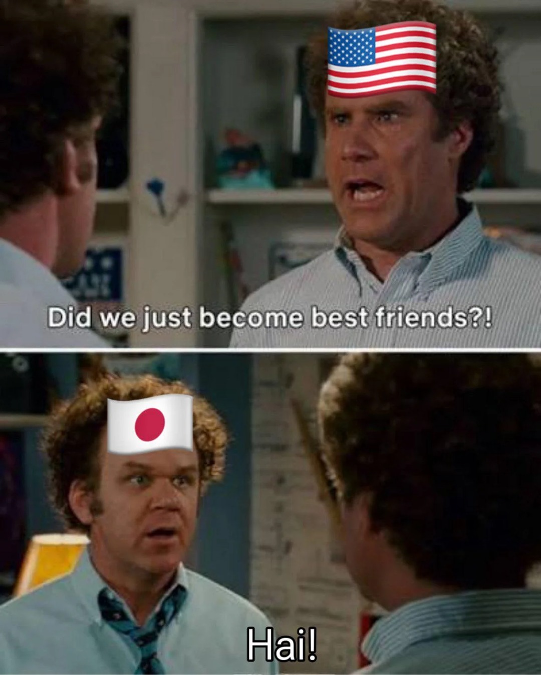 Did we just become best friends?! Hai!