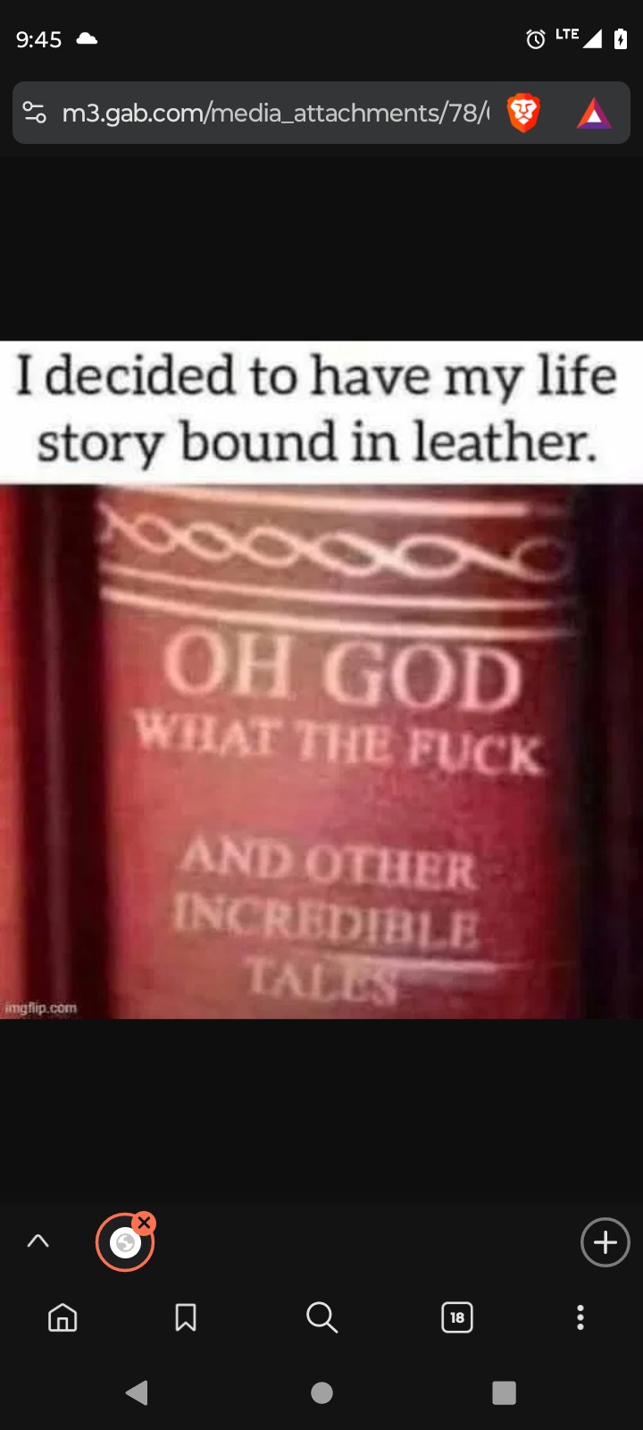 I decided to have my life story bound in leather. OH GOD WHAT THE FUCK AND OTHER INCREDIBLE TALES imgflip.com