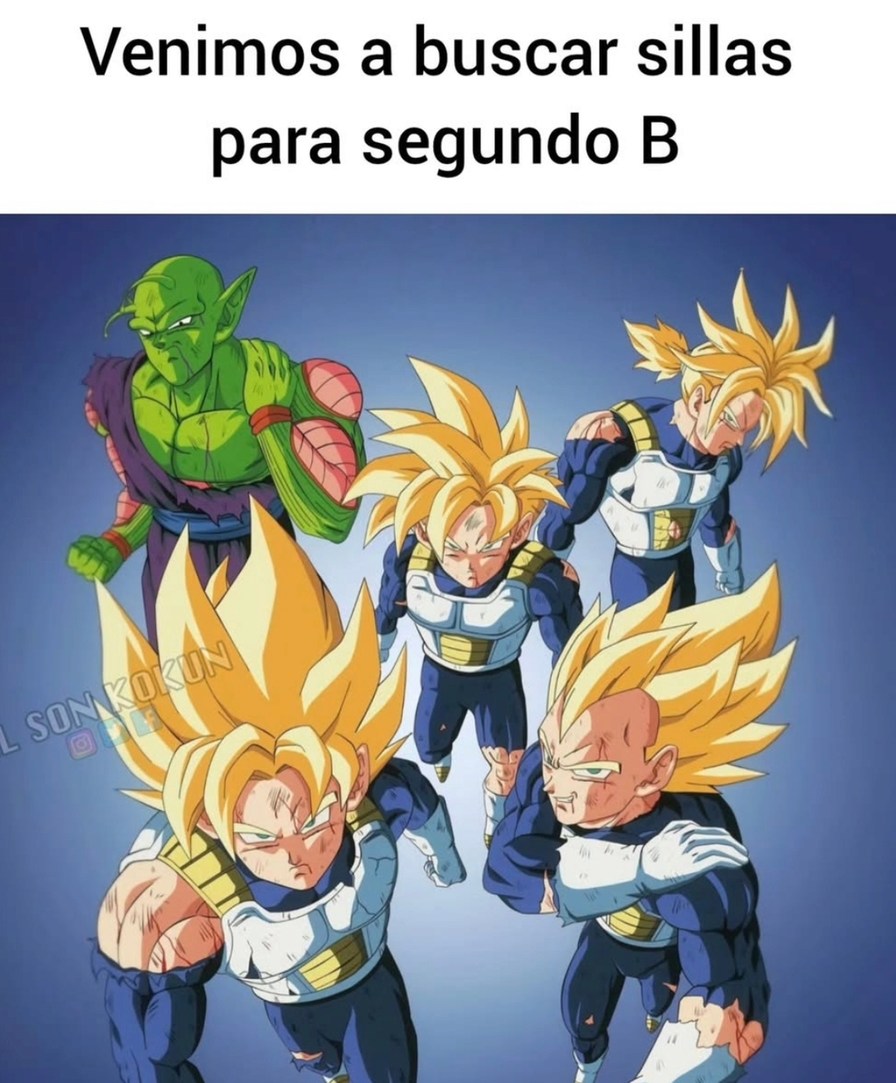 Venimos a buscar sillas para segundo B