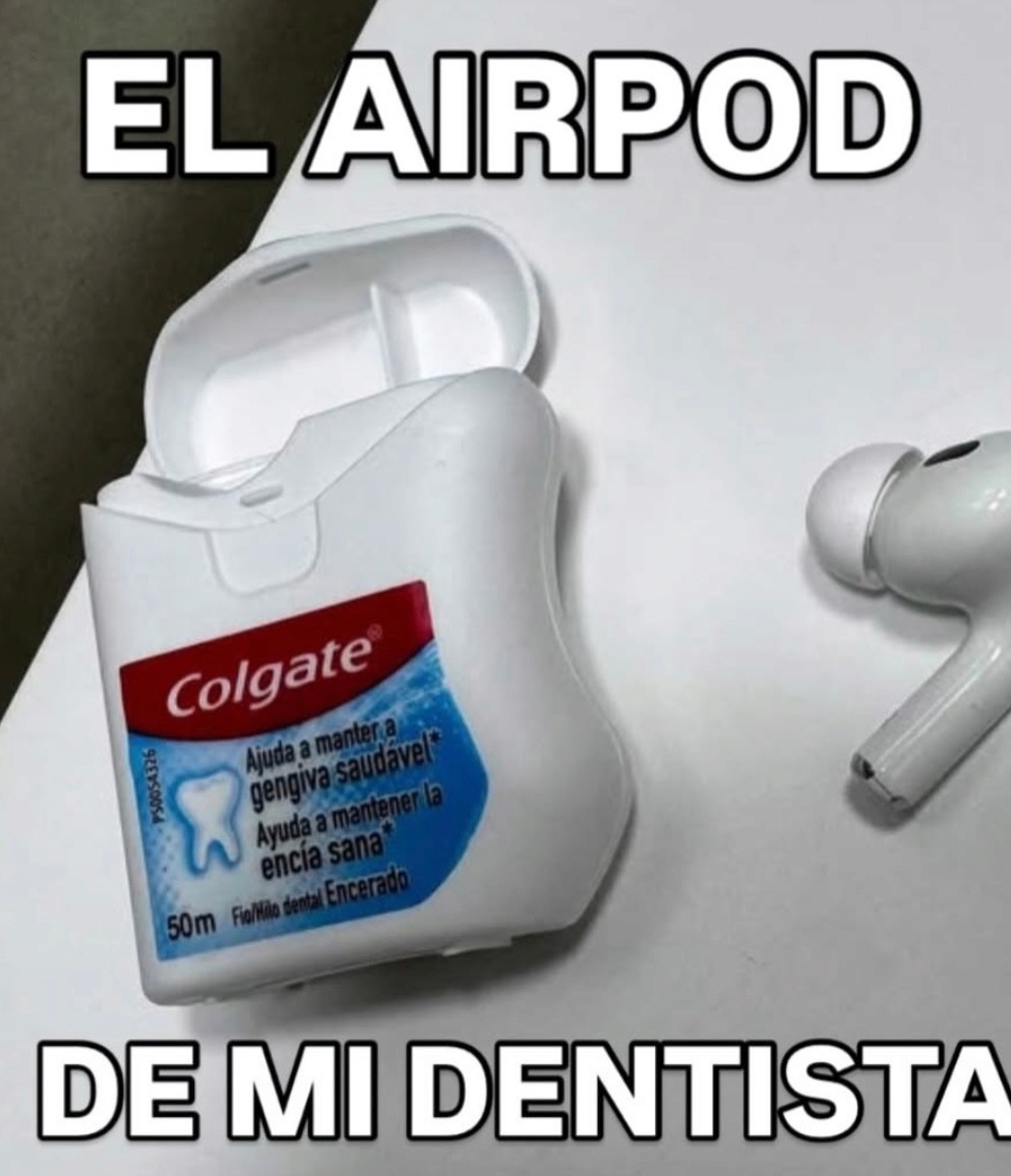 EL AIRPOD DE MI DENTISTA Colgate Ayuda a mantener la gengiva saudavel Ayuda a mantener la encía sana 50m Hilo/Hilo dental Encerado
