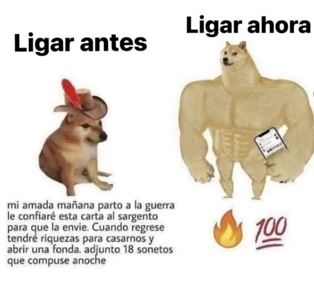 Ligar antes: mi amada mañana parto a la guerra le confiaré esta carta al sargento para que la envíe. Cuando regrese tendré riquezas para casarnos y abrir una fonda. adjunto 18 sonetos que compuse anoche. Ligar ahora: 🔥 💯