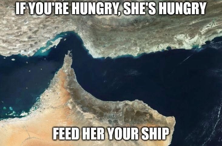 IF YOU'RE HUNGRY, SHE'S HUNGRY
FEED HER YOUR SHIP