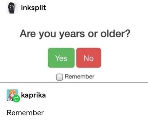 inksplit Are you years or older? Yes No Remember kaprika Remember