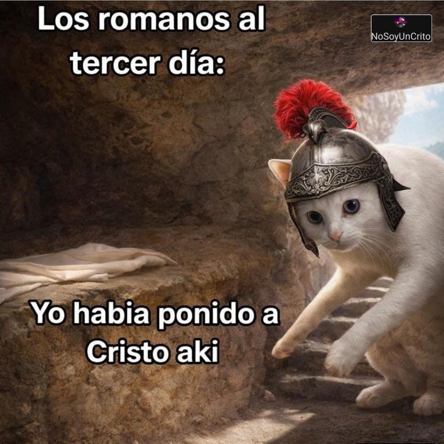 Los romanos al tercer día: Yo habia ponido a Cristo aki