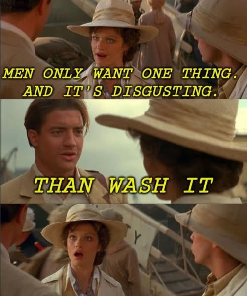 MEN ONLY WANT ONE THING. AND IT'S DISGUSTING. THEN WASH IT