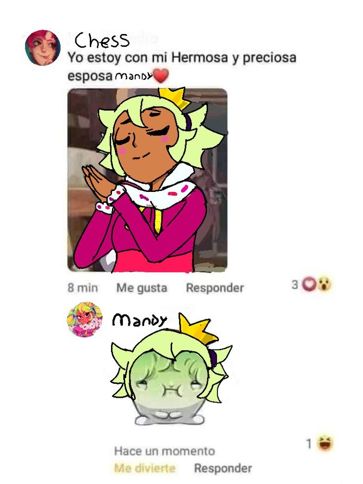 Yo estoy con mi Hermosa y preciosa esposa Mandy. Mandy reacciona con una cara de vergüenza/timidez.