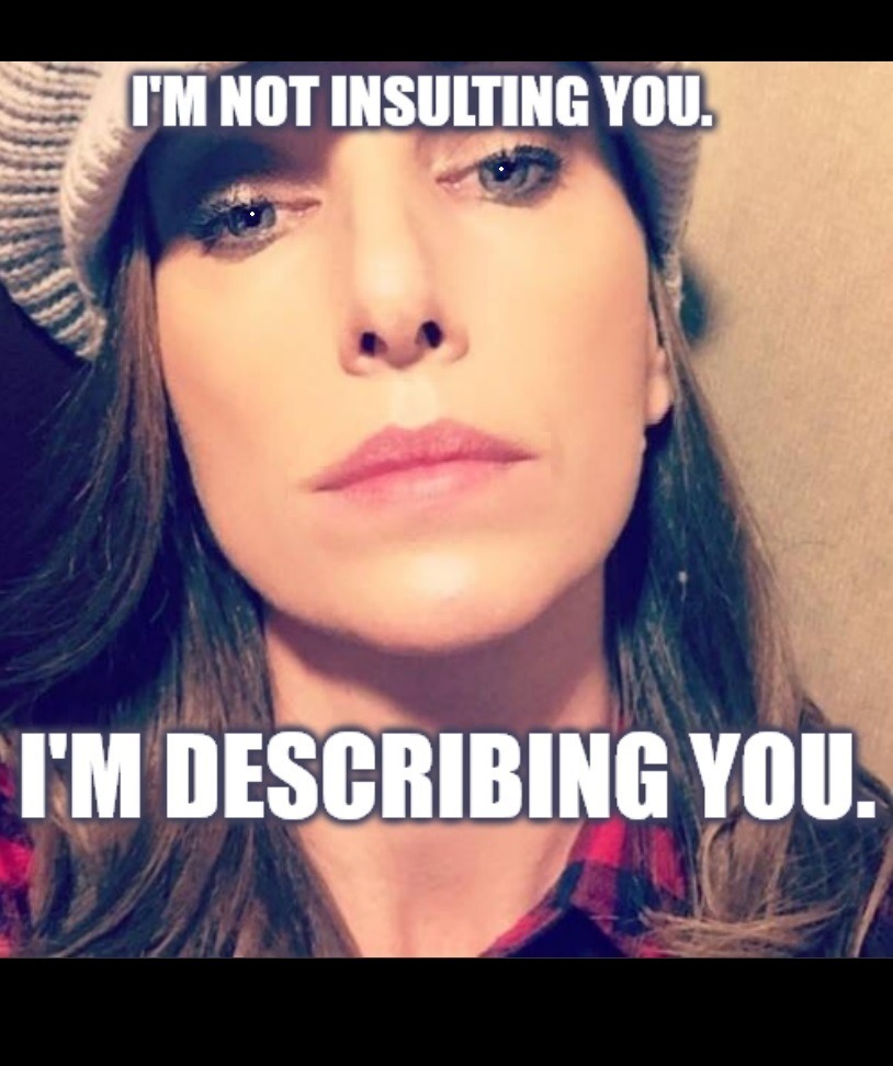 I'M NOT INSULTING YOU. I'M DESCRIBING YOU.