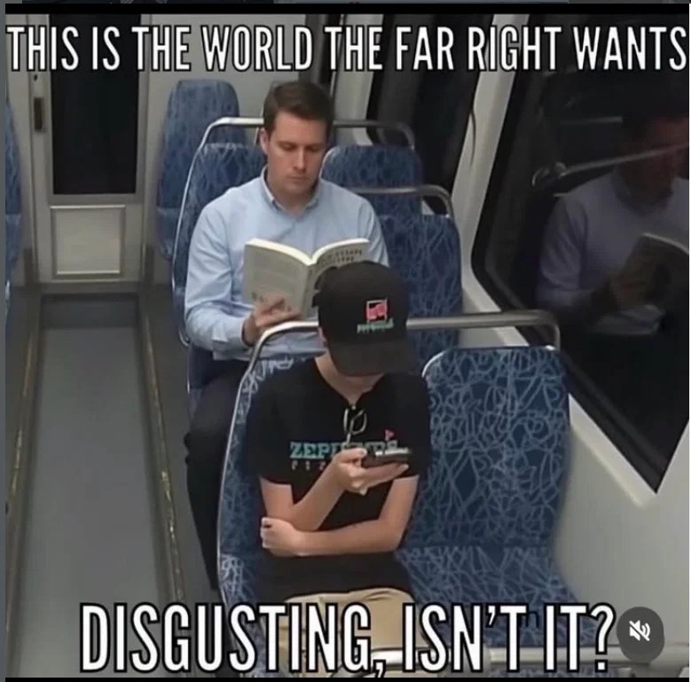 THIS IS THE WORLD THE FAR RIGHT WANTS DISGUSTING, ISN'T IT?