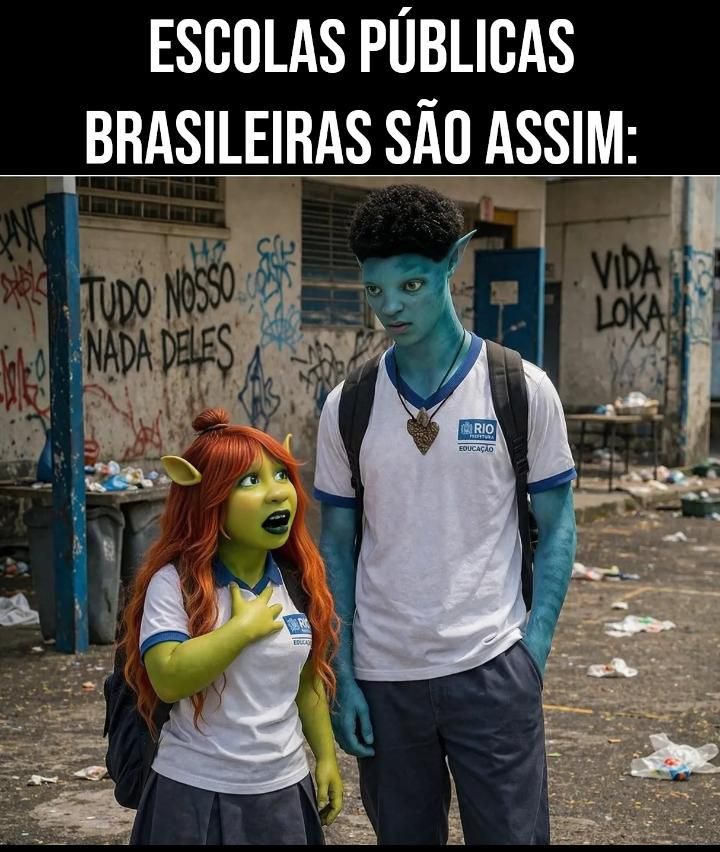 ESCOLAS PÚBLICAS BRASILEIRAS SÃO ASSIM: TUDO NOSSO NADA DELES VIDA LOKA