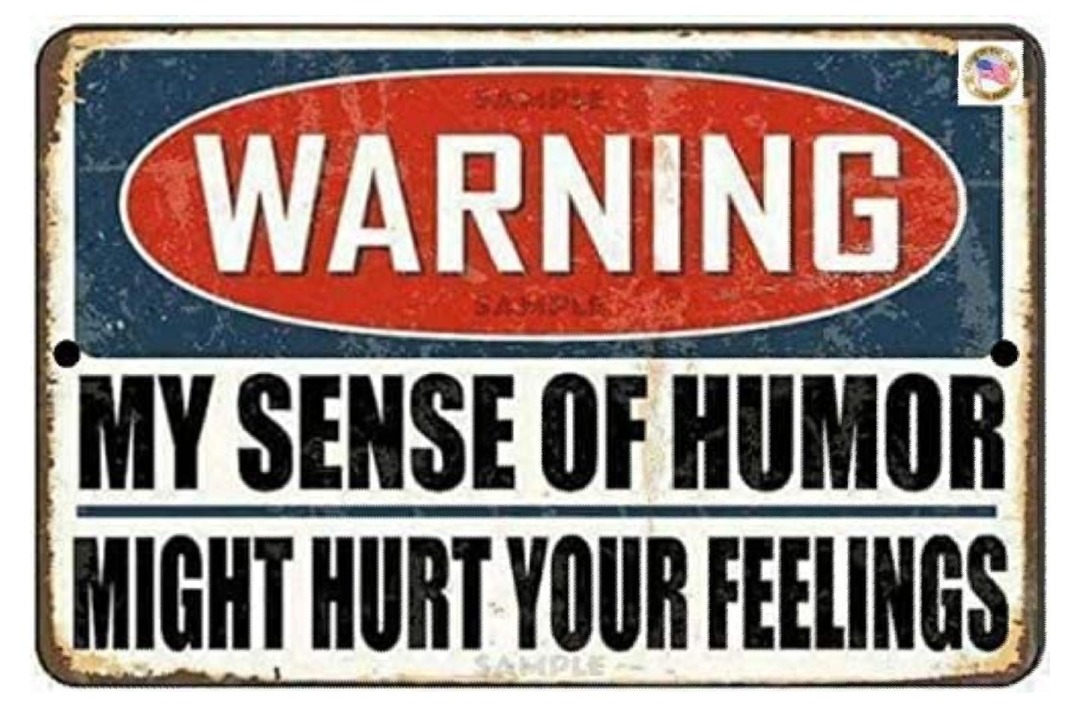 WARNING MY SENSE OF HUMOR MIGHT HURT YOUR FEELINGS