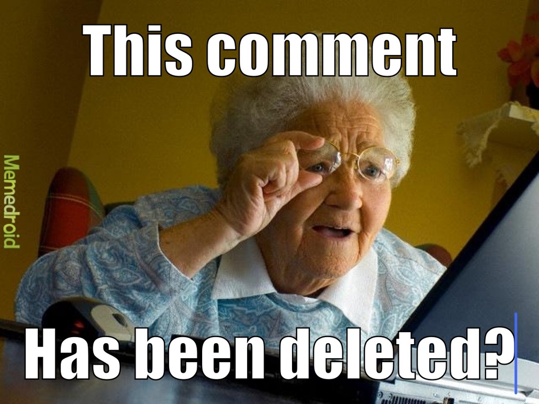 This comment Has been deleted?