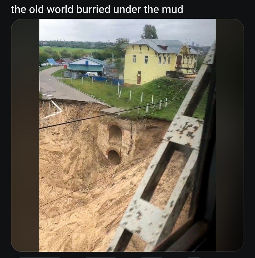 the old world buried under the mud