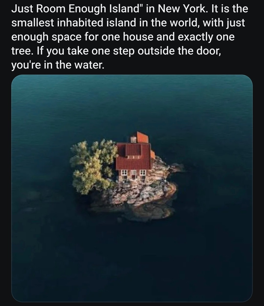 Just Room Enough Island
