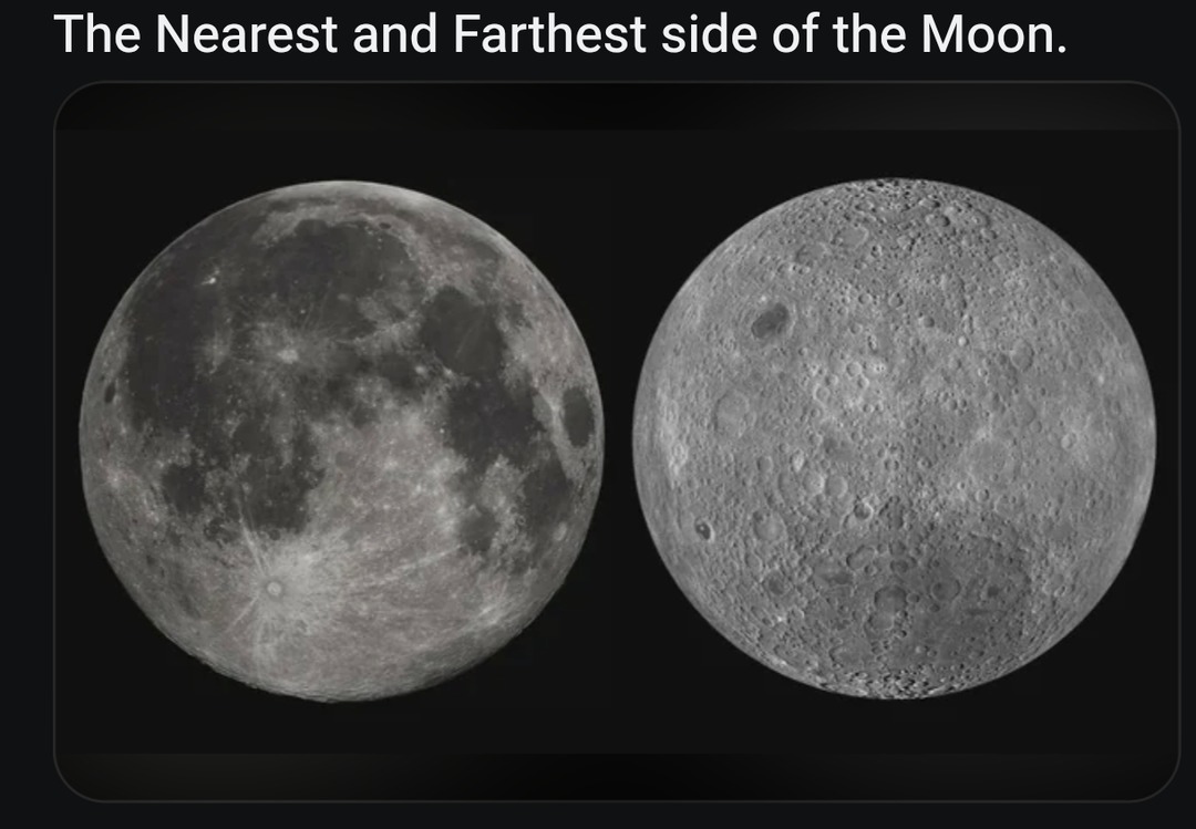 The Nearest and Farthest side of the Moon.