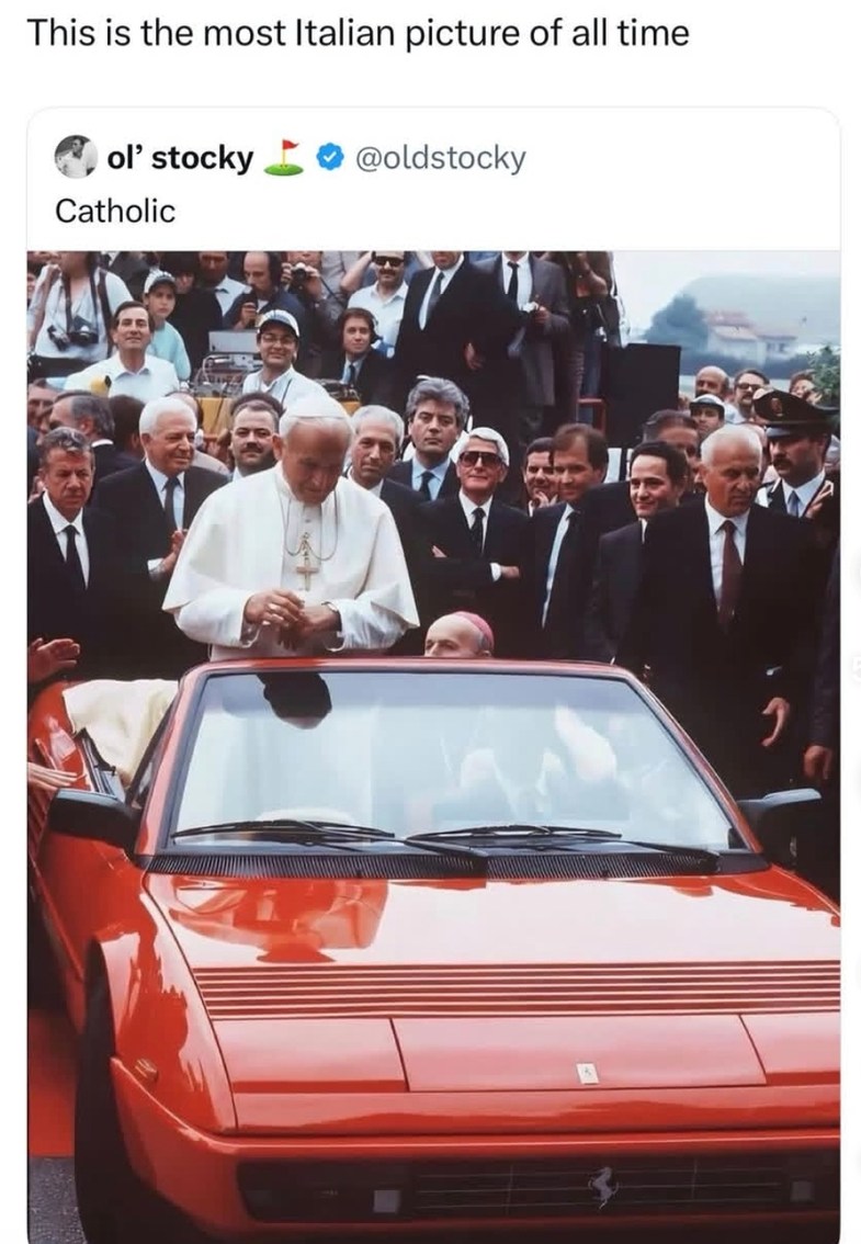 This is the most Italian picture of all time ol' stocky @oldstocky Catholic