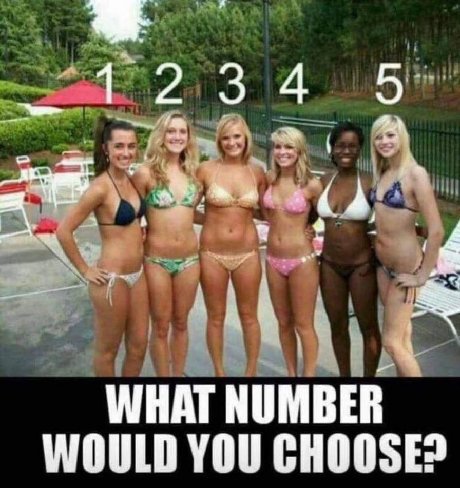 1 2 3 4 5 WHAT NUMBER WOULD YOU CHOOSE?