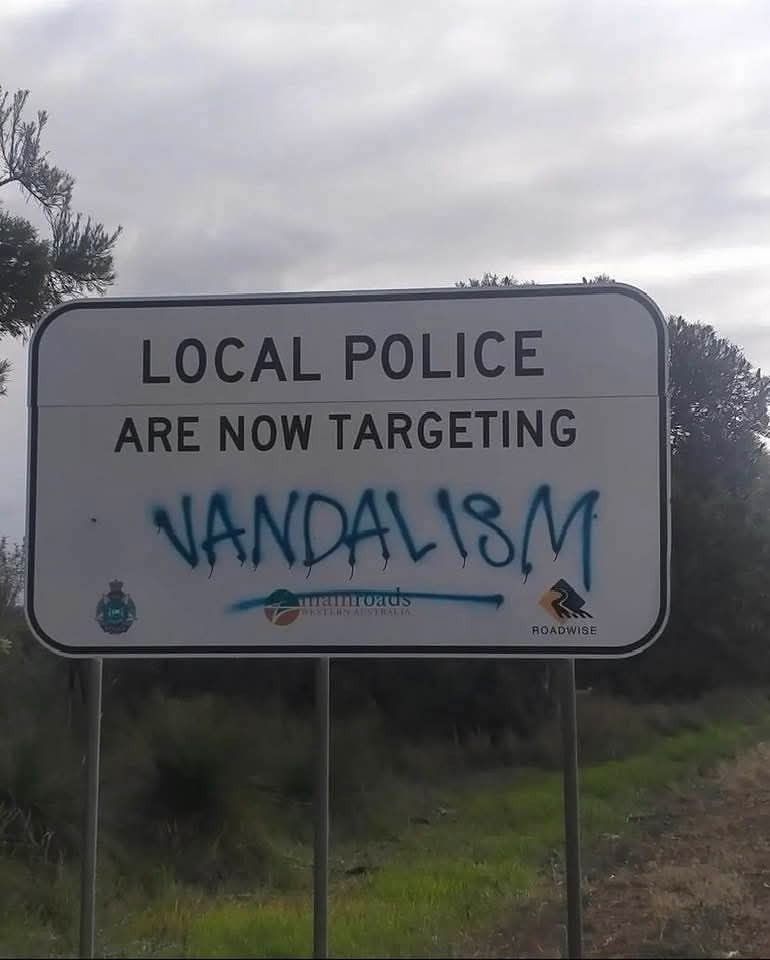 LOCAL POLICE ARE NOW TARGETING VANDALISM