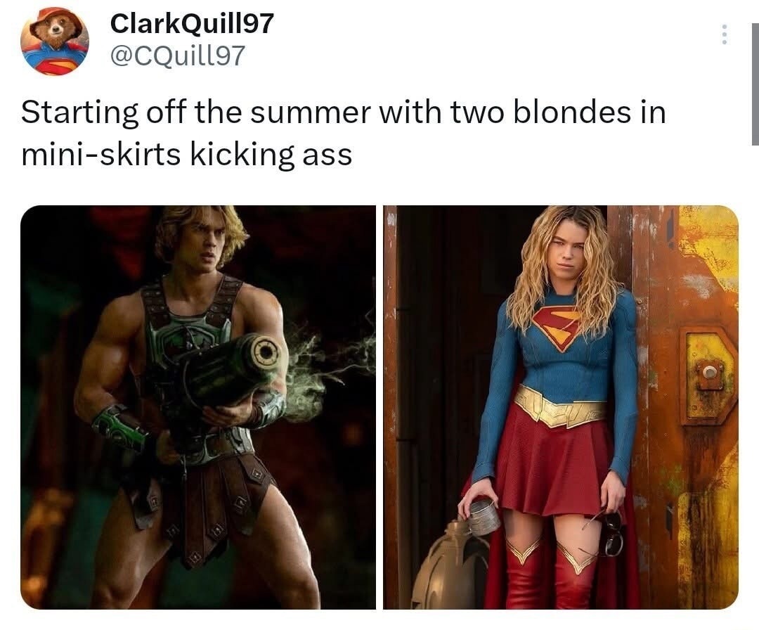 ClarkQuill97 @CQuill97 Starting off the summer with two blondes in mini-skirts kicking ass