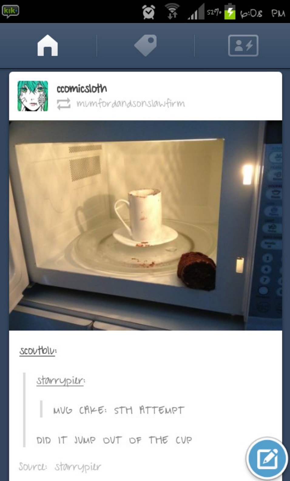 MUG CAKE: STH ATTEMPT DID IT JUMP OUT OF THE CUP