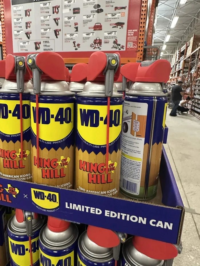 WD-40 MULTI-USE PRODUCT KING OF THE HILL TWO AMERICAN ICONS LIMITED EDITION CAN