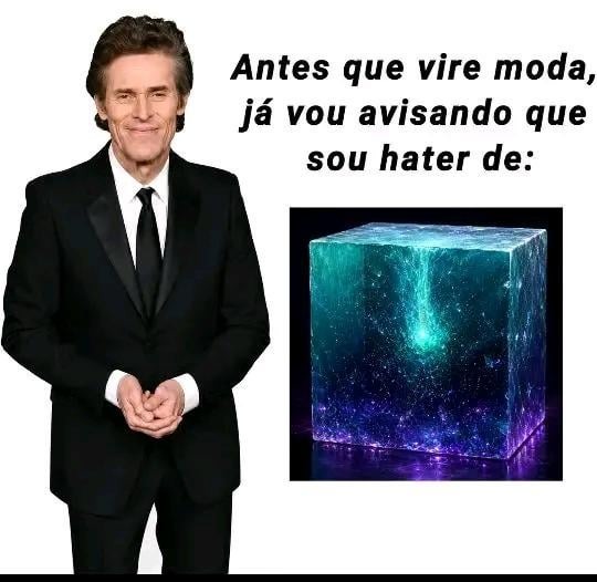 Antes que vire moda, já vou avisando que sou hater de: