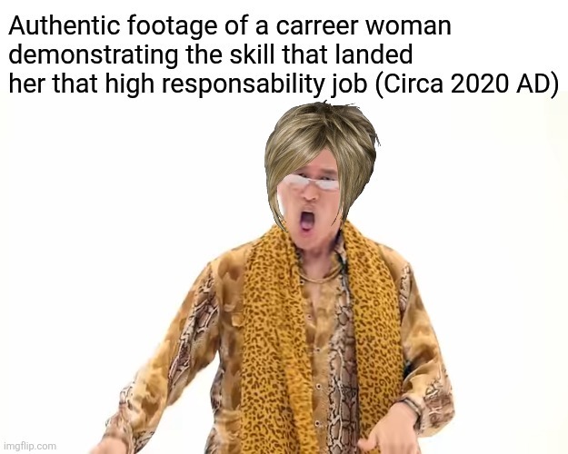 Authentic footage of a career woman demonstrating the skill that landed her that high responsibility job (Circa 2020 AD)