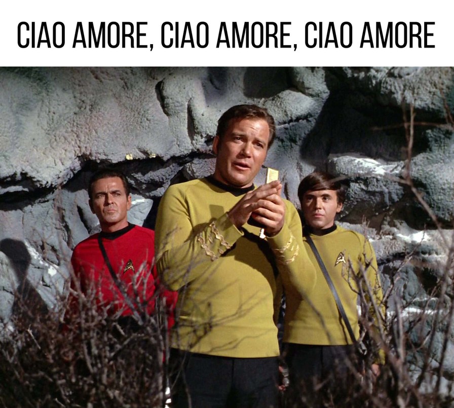 CIAO AMORE, CIAO AMORE, CIAO AMORE