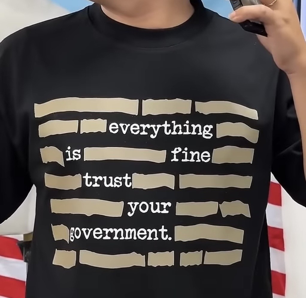 everything is fine trust your government.